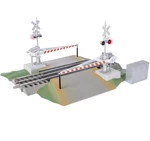 Lionel 2529070 Fastrack Grade Crossing W Gates & Flashers Train No Light. Fixed Price $95.00.