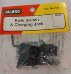 Du-bro Cat. No. 207 New Pkg Kwik Switch & Charging Jack. Fixed Price $5.00.