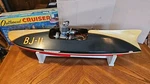Vintage Tether Boat "8-BALL" With Forster Brothers Engine 1940S Hydroplane. Fixed Price $2250.00.
