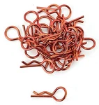 Orange 1/10 Large Bent Rc Anodized Body Clips - 25PCS #4031OR. Fixed Price $18.42.