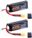 Powerhobby 2S 7.4V 2000MAH 50C Lipo Battery XT60 Plug + Adapter (2). Fixed Price $43.90.