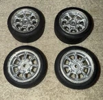 Ride Racing Tires (4PCS) W/ Chrome Minilite Wheels Firm Insert M03/M05/M07/50676. Fixed Price $34.99.