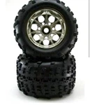 Redcat Racing 89105C Chrome Wheels And Tires, 2PCS. Fixed Price $35.99.
