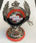 Franklin Mint Harley Davidson Sportster Pocket Watch W/ Eagle Stand. Fixed Price $74.99.