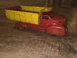 Vintage Marx Lumar Contractors Pressed Metal 18" Toy Dump Truck. Fixed Price $49.99.