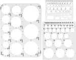 Circle Templates, Drafting Stencils Measuring Tools, For Drawing,. Fixed Price $9.65.