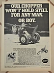 1971 Cox Gas Powered .049 Chopper Recoil Starter Print Ad. Fixed Price $14.99.