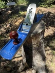 Record No. 07 Bench Plane 22 In, 3/8 Blade Width, Blue Metal/wood. Fixed Price $200.00.
