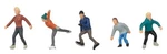 Faller 151707 Ho Ice Skaters Figures (set Of 5). Fixed Price $31.31.