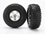 Traxxas 5875X Front Tire/wheel Assembled Black Chrome Beadlock Sct (2). Fixed Price $24.95.