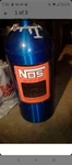 14745NOS 10 Lb Nitrous Bottle W/ Blue Finish & Super Hi Flo Valve. Fixed Price $275.00.