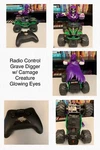 New Bright R/c Monster Jam Grave Digger 1:24 Scale Carnage Creature 2.4 Ghz. Fixed Price $15.00.