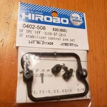 Hirobo "shuttle" Sf Stabilizer Control Arm Set, Part # 0402-508. Fixed Price $19.99.