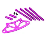 Hsp 102058 Aluminum Upper Bumper Mount + Body Posts, Purple For Redcat Lightning. Fixed Price $14.39.