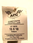 Apc 15X10PUSHER Propeller Lp 15010 New Old Stock. Fixed Price $20.00.