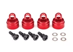 Traxxas Red Aluminum Shock Caps (4) (3767X). Fixed Price $14.00.