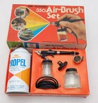 Badger 350-3 Model Medium Head Siphon Feed Airbrush Set W/propel Ex/box. Fixed Price $22.79.