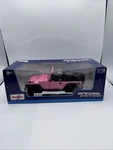Maisto 1/18 Pink Jeep Wrangler Rubicon Htf Opening Doors, Hood New-sealed Box. Fixed Price $35.99.