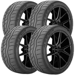 (qty 4) 215/45R16 Falken Azenis RT615K+ 86W Sl Black Wall Tires. Fixed Price $671.96.