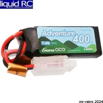 Gens Ace 354002SJS Adventure 400MAH 2S1P 7.4V 35C Lipo JST-PH2.0 Connector. Fixed Price $14.49.