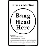 Signs 4 Fun Decorative Parking Bang Head Here 8 X 12 Em. Fixed Price $26.29.
