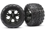 Traxxas 3669A 2.8" Front All-star Black Chrome Wheels Talon Tires Stampede. Fixed Price $26.95.