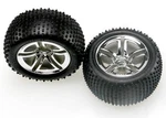 Traxxas 2.8 Rear Twin Spoke Wheels & Alias Tires 5572R. Fixed Price $25.95.
