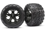Traxxas 3669A Front All-star Black Chrome Wheels W/talon Tires Stampede Vxl. Fixed Price $26.95.