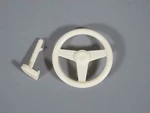 Plastic Interior Steering Wheel Tamiya 1/10 Toyota Hilux Bruiser Mountaineer. Fixed Price $12.00.