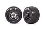 Traxxas Weld Black Chrome Rear Wheels & Mt Tires (2) TRA9475X. Fixed Price $54.95.