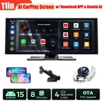 Lamtto 11" Carplay Screen Wireless Ai Video Box With Gemini & Rear Camera. Fixed Price $199.99.