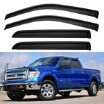 Cxdar Window Rain Guards 2009-2014 Ford F150 Supercrew, Dark Smoke Tinted. Fixed Price $54.11.