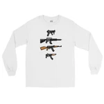 8 Bit Collection Long Sleeve Shirt Funny Draco Ak 47 M16 Tech Nine Guns. Fixed Price $29.99.
