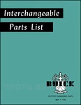 Buick Olds Parts Interchange Book 1934 1935 1936 1937 1938 1939 1940 1941 1942. Fixed Price $25.00.