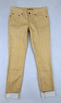 Prana Sz 2/26 Kara Jeans Thin Stretchy Yellow & White Print Skinny Rise 0217. Fixed Price $22.49.