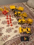 Lot Of 4 New-ray Construction Toy Vehicles Tractor Loader Wagon Remote Control. Fixed Price $39.90.