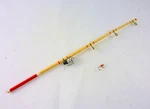 Dollhouse Miniature Wooden Fishing Pole, D0710. Fixed Price $6.49.