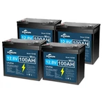 2/3/4 Pack 12V 100AH LIFEPO4 Lithium Battery, Built-in Bms, For Golf Cart. Fixed Price $269.99.