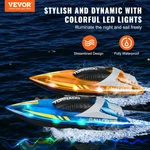 Rc Boat, Pack 2.4GHZ 12 Km/h, Blue & Orange. Fixed Price $53.31.