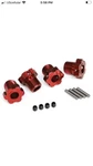 Wheel Hubs, Splined, 17MM (red-anodized) (4) TRA8654R. Fixed Price $19.95.
