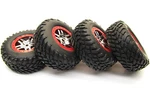 Fits Traxxas Slayer Pro 4X4 59076-3 14 Mm Red Tires Wheels Set Of. Fixed Price $49.47.