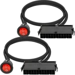 Dkardu Pack 24 Pin Atx Red Led Power On/off Switch Jumper Bridge Adapter Ca.... Fixed Price $12.85.