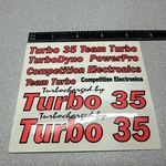 Competition Electronics Turbo 35 Decal Sticker Gfx 30. Fixed Price $15.00.