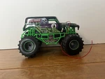 New Bright Grave Digger Monster Jam 7 Scale Rc Toy Truck Now Battery Door/ Cont. Fixed Price $8.00.