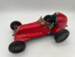 Vintage Roy Cox #12 Red / Blue Thimble Drome Champion Tether Car. Fixed Price $87.09.
