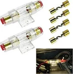 6 Pcs Inline Fuse Holder, 100A For 4-10 Gauge Awg Wire, Car Audio/alarm/com. Fixed Price $14.99.