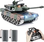 Us 1:18 Alloy Metal M1A2 Abrams Remote Control Model Army Toy Military Rc Tank. Fixed Price $149.39.