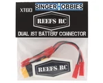 SEHREEFS121 XT60 Dual Jst Pass Through W/2 Male-male Adaptors Hh. Fixed Price $13.49.