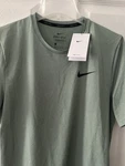 Men's Nike Pro Dri-fit Round Neck Short Sleeve Small Oil Green/horizon. Fixed Price $27.00.