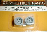 Cox Ford Gt 40 Wide Rear Wheels Tapered Axle With Long Nut 1/24 Nos #9814. Fixed Price $18.99.